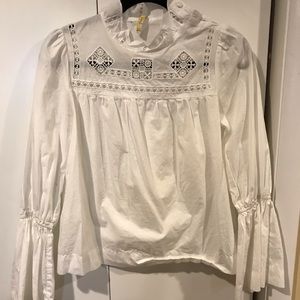 Free People bell sleeve blouse